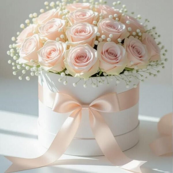 Elegant Rose Touch Hatbox